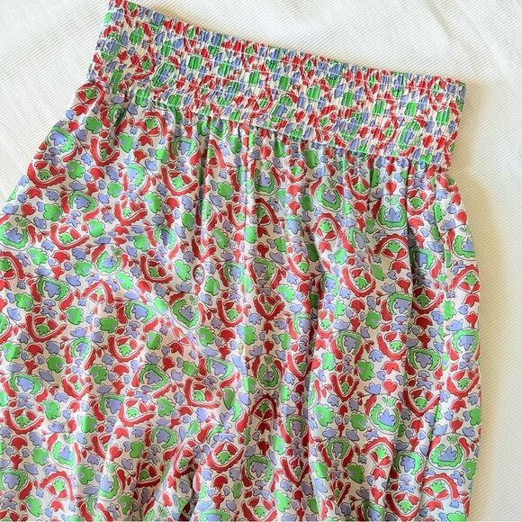 Tory Burch Womens Top Jogger Pants Set Floral Silk Casual Vacation 0 - 2 - Picture 2 of 6